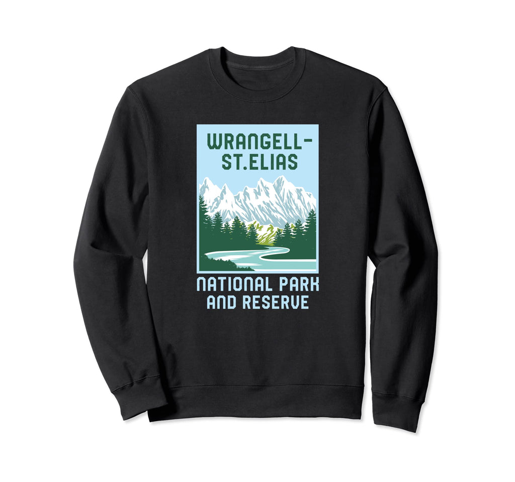 Wrangell St Elias National Park Sweatshirt - Fun Novelty Design for Adults - T-Shirt, Sweatshirt, Hoodie