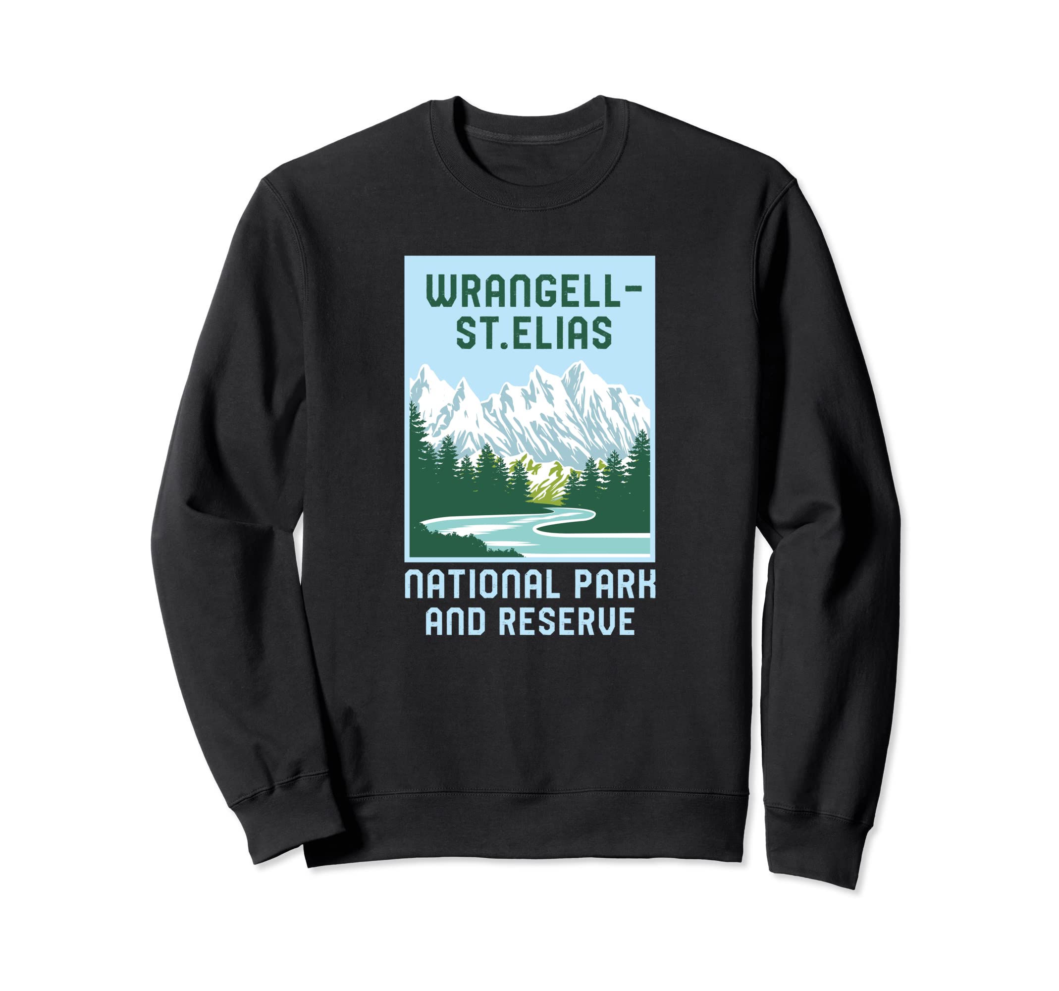 Wrangell St Elias National Park Sweatshirt - Fun Novelty Design for Adults - T-Shirt, Sweatshirt, Hoodie