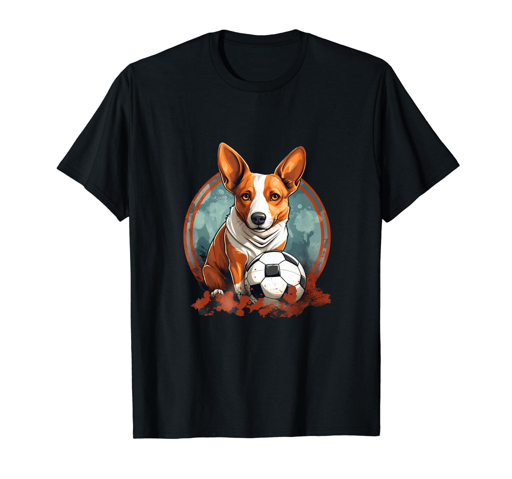 Basenji Soccer Basenji T-Shirt - Graphic Print for Adults - T-Shirt, Sweatshirt, Hoodie