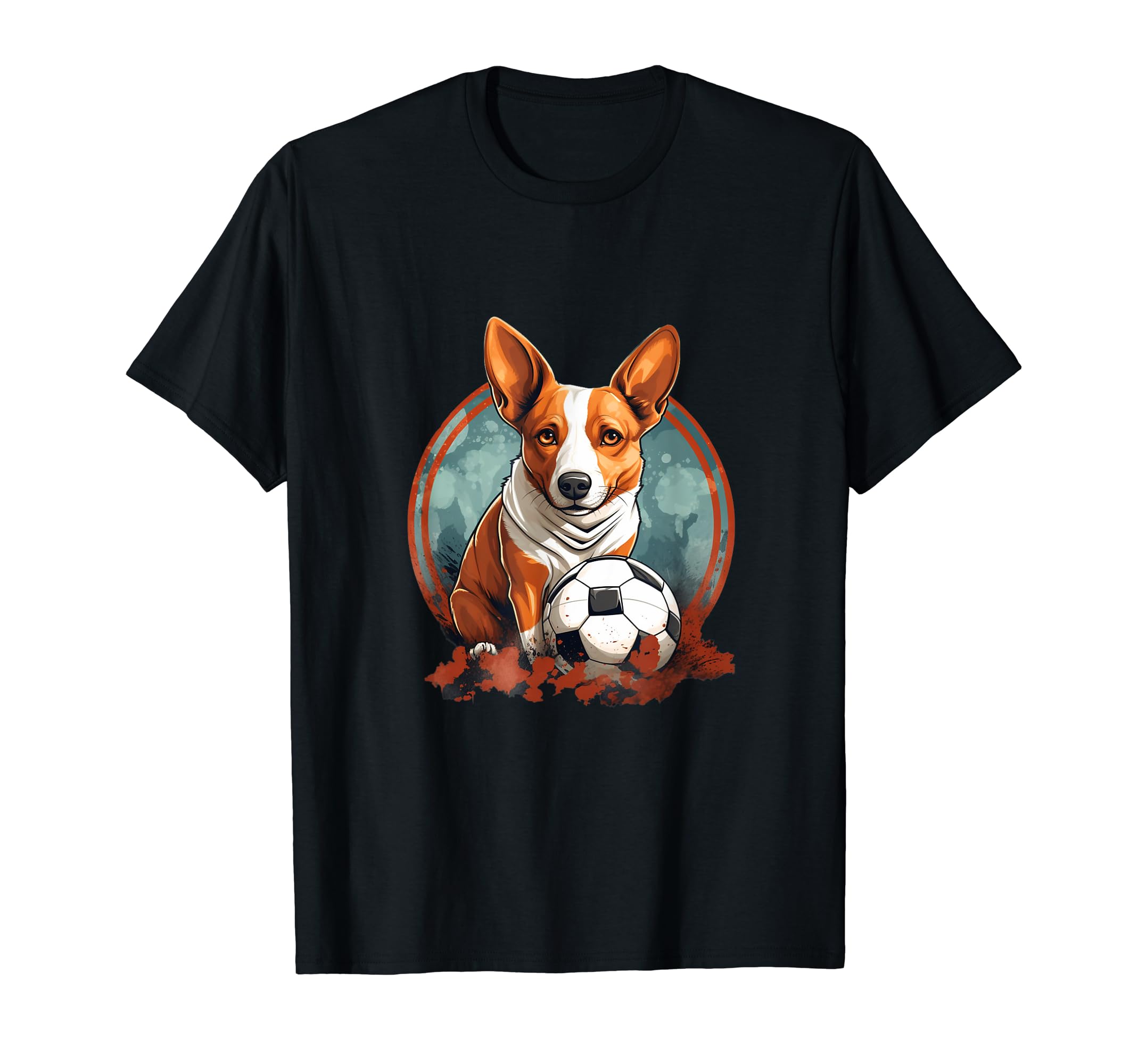 Basenji Soccer Basenji T-Shirt - Graphic Print for Adults - T-Shirt, Sweatshirt, Hoodie