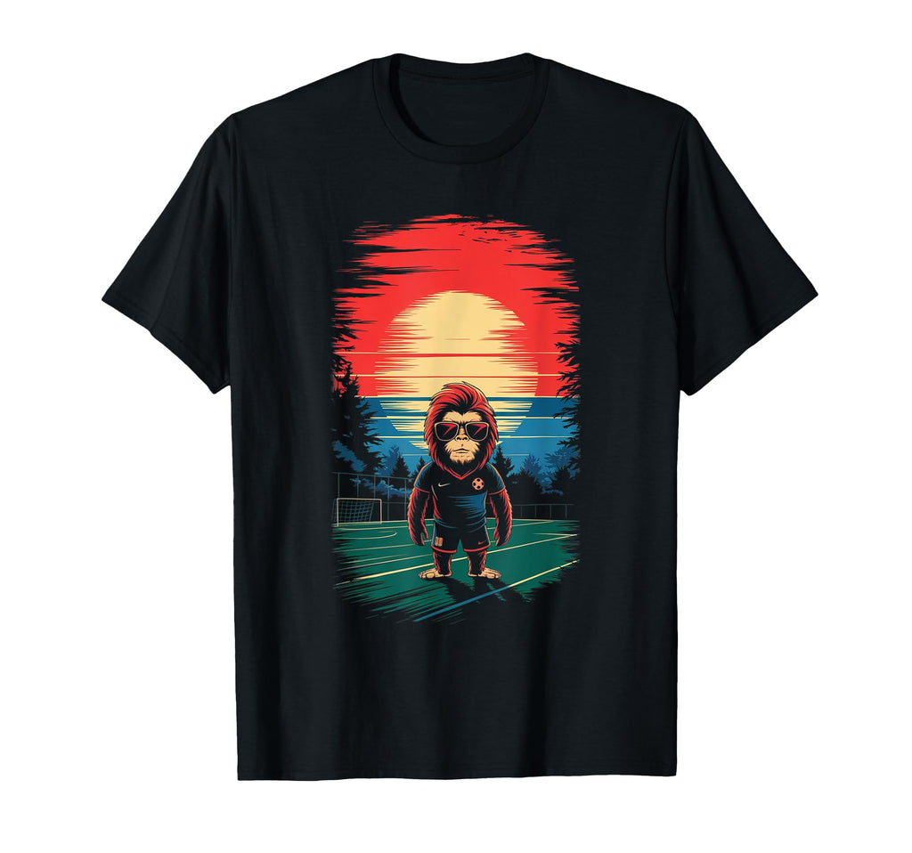 Funny Bigfoot Soccer Football T-Shirt - Custom Art Print Unisex - T-Shirt, Sweatshirt, Hoodie