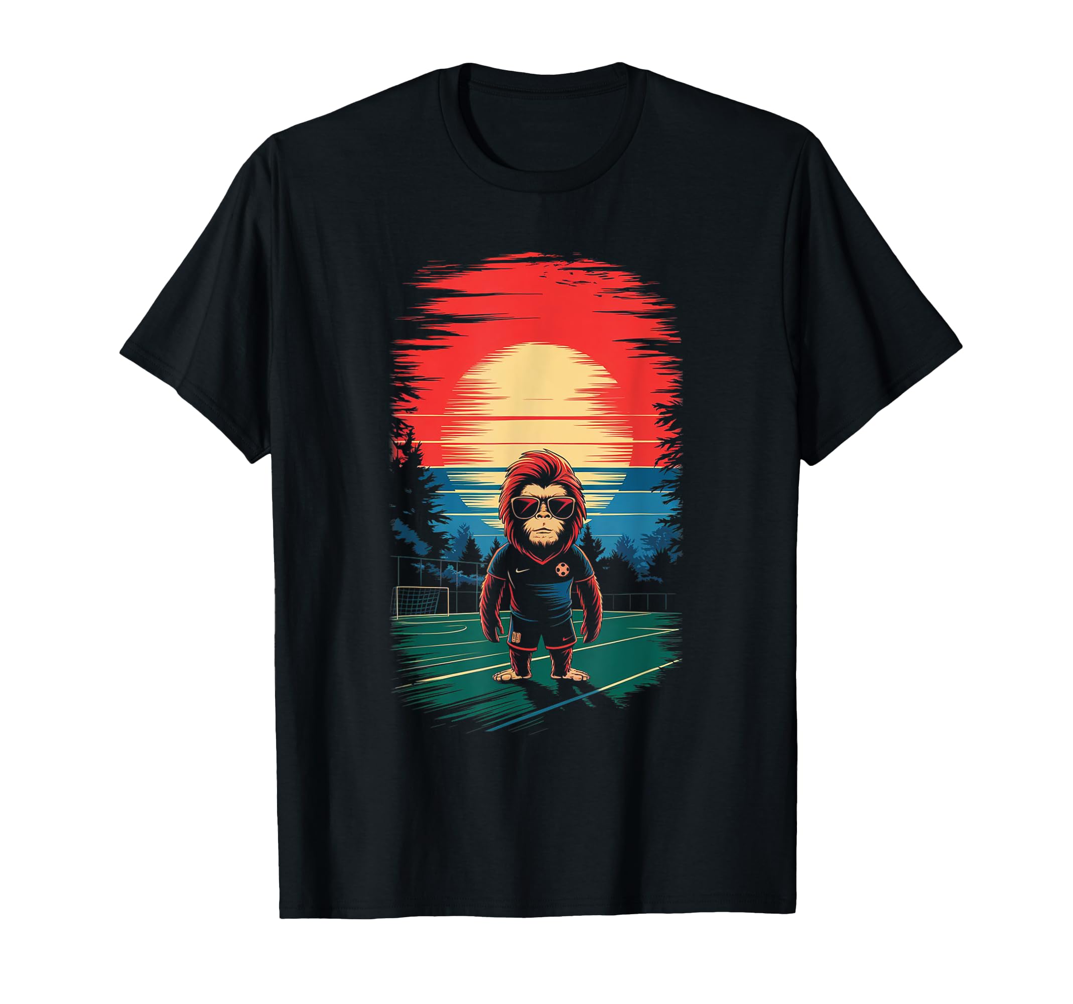 Funny Bigfoot Soccer Football T-Shirt - Custom Art Print Unisex - T-Shirt, Sweatshirt, Hoodie