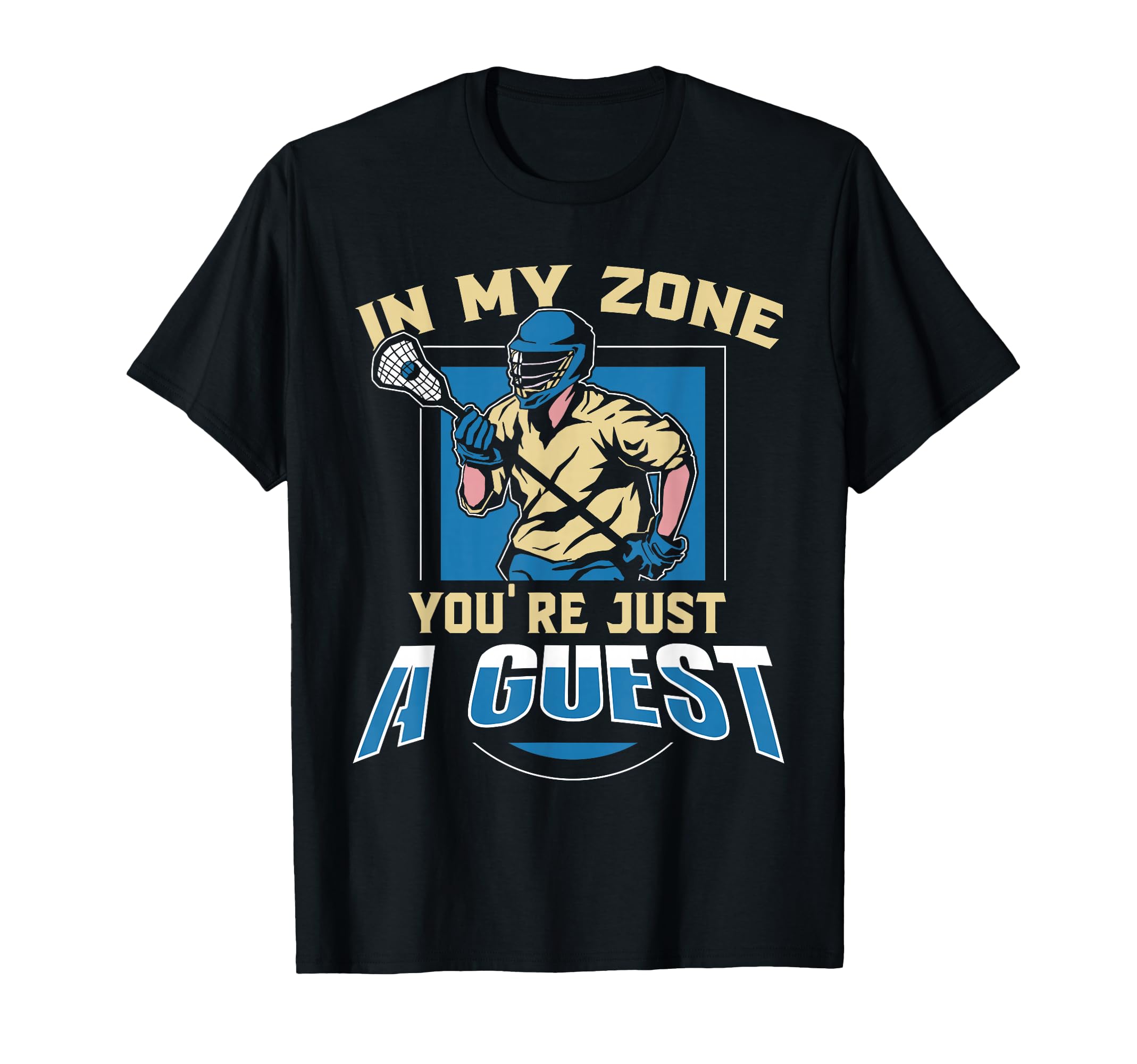 Lacrosse Goalie Sport Lax Goalie T-Shirt - Trendy Graphic for Adults - T-Shirt, Sweatshirt, Hoodie