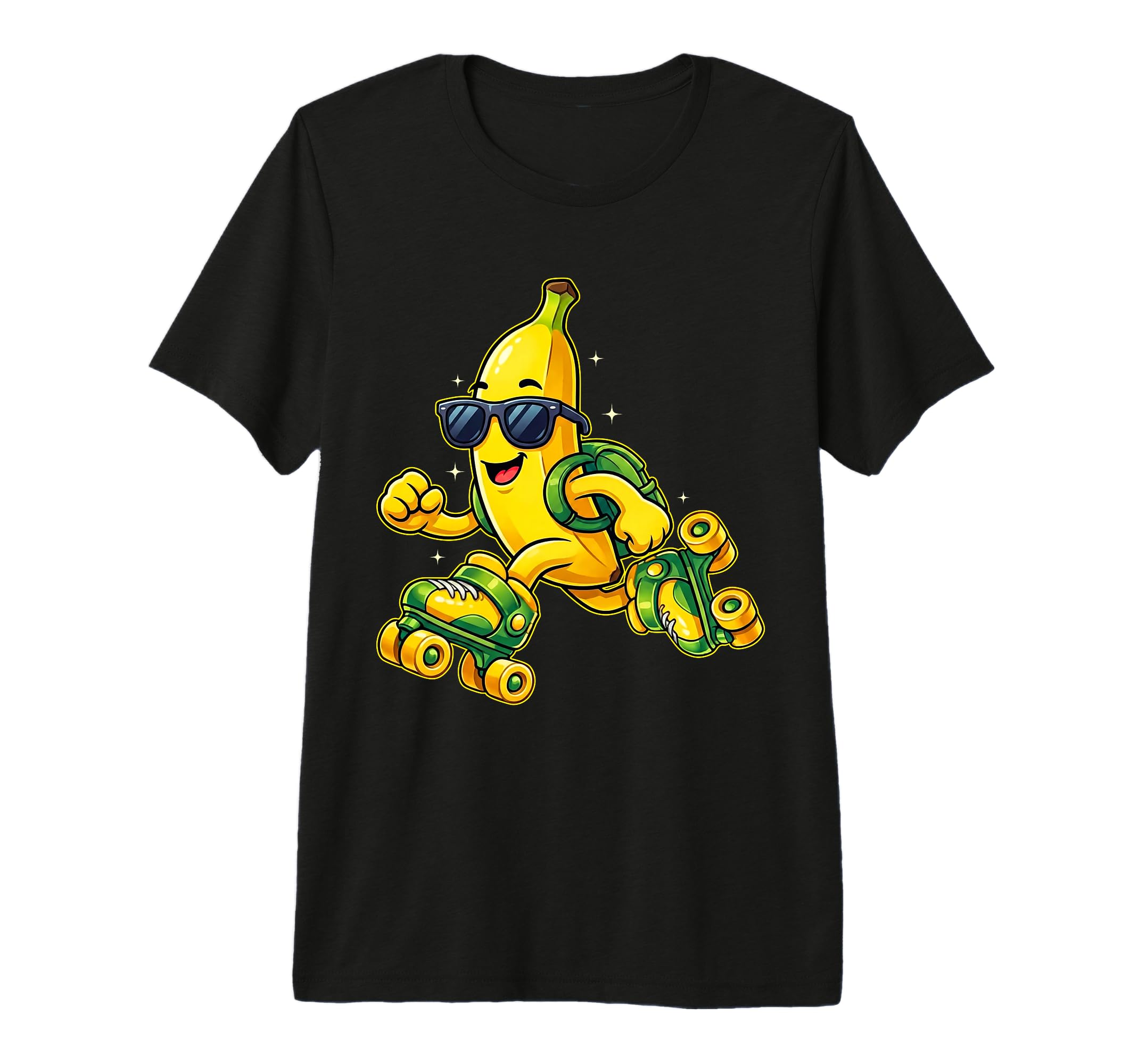 Funny Banana Roller Skates Skater T-Shirt - Graphic Print for Adults - T-Shirt, Sweatshirt, Hoodie