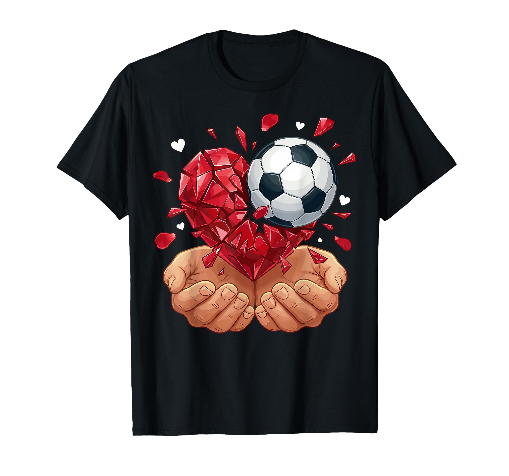 Soccer Heart Valentines Day T-Shirt - Unique Graphic for Adults - T-Shirt, Sweatshirt, Hoodie