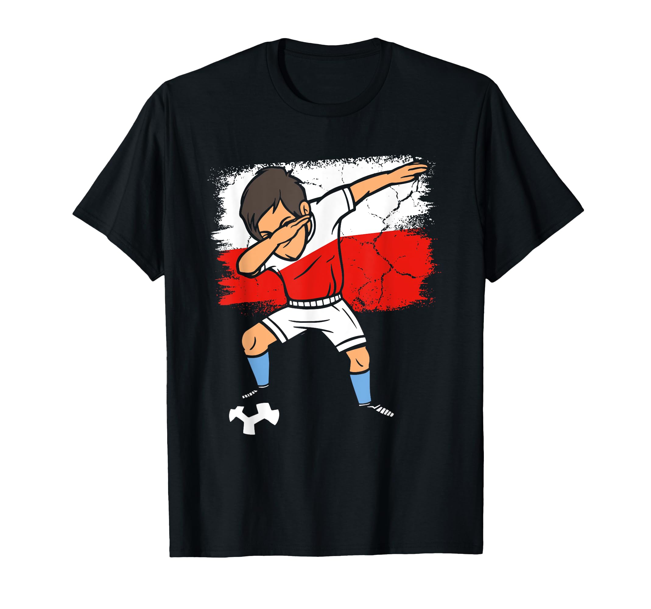 Dabbing Poland Soccer Polish Football T-Shirt - Novelty Apparel for Adults - T-Shirt, Sweatshirt, Hoodie