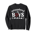 Outnumbered Funny Mom Soccer Sweatshirt - Minimalist Print Men Women - T-Shirt, Sweatshirt, Hoodie