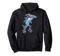Funny Hammerhead Shark Roller Skates Hoodie - Streetwear Style Men Women - T-Shirt, Sweatshirt, Hoodie