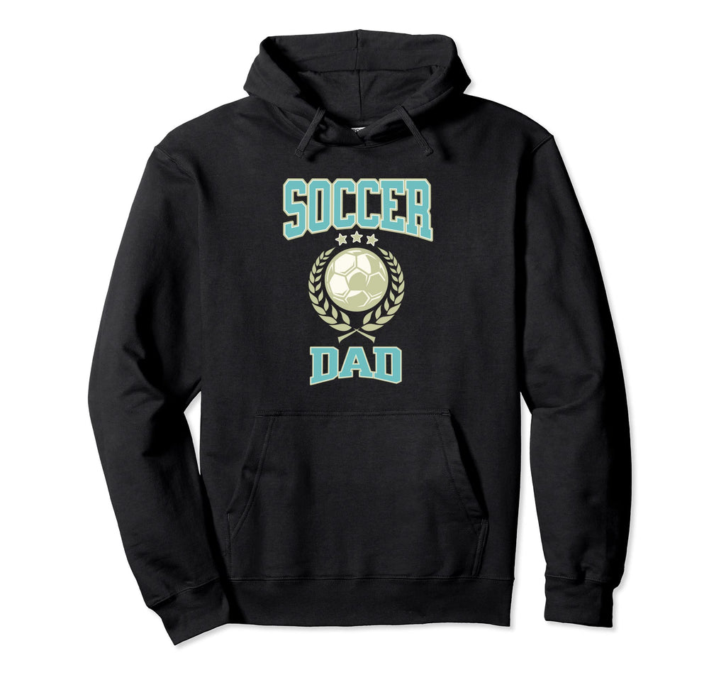Light Blue Cyan Soccer Dad Hoodie - Unique Graphic Unisex - T-Shirt, Sweatshirt, Hoodie