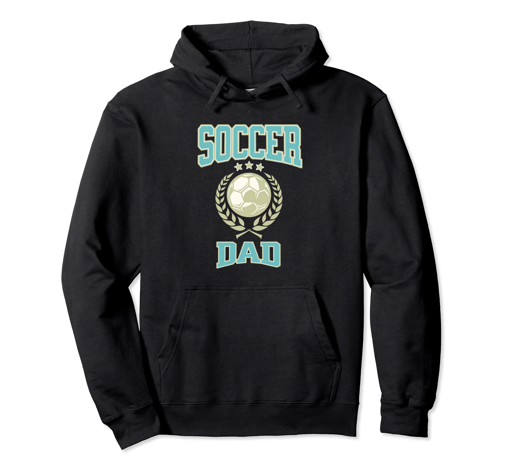 Light Blue Cyan Soccer Dad Hoodie - Unique Graphic Unisex - T-Shirt, Sweatshirt, Hoodie