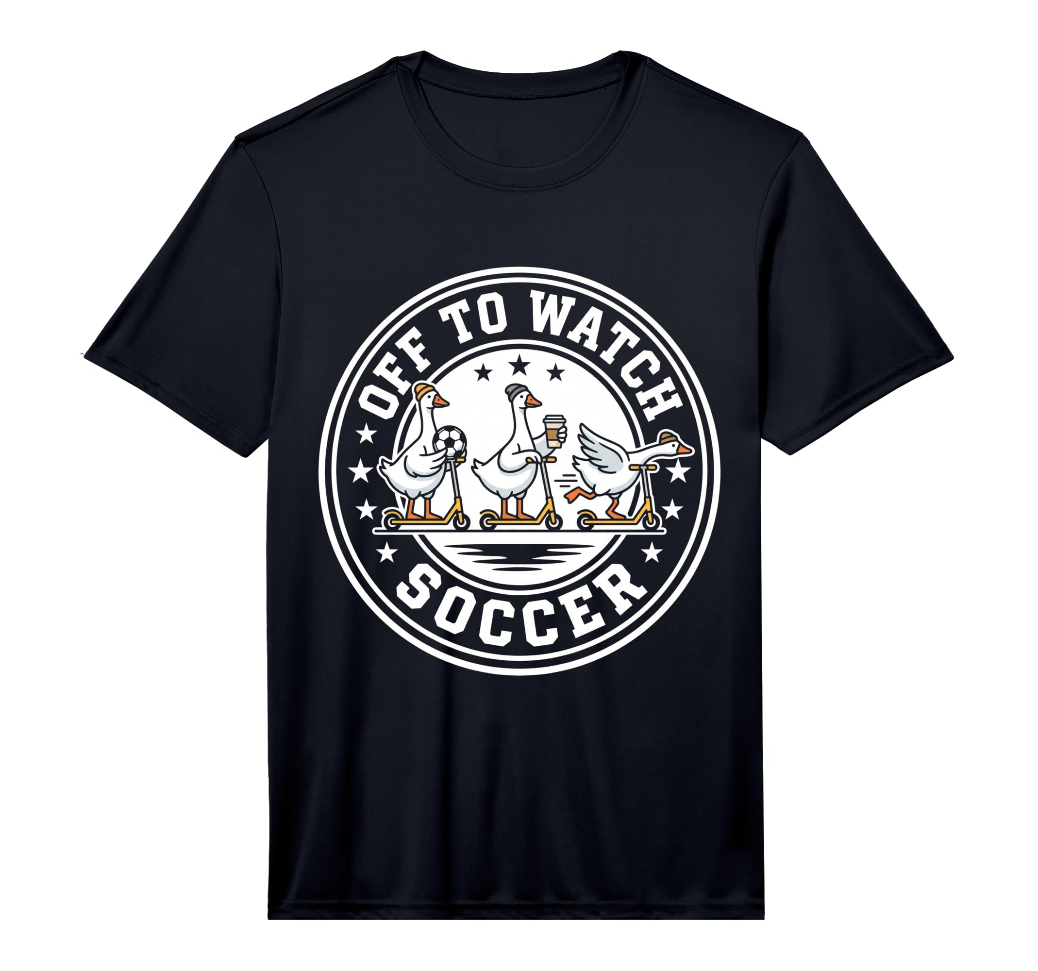 Off To Watch Soccer Silly Goose Funny T-Shirt - Unique Graphic Men Women - T-Shirt, Sweatshirt, Hoodie