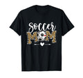 Soccer Mom Leopard Funny Soccer Mom T-Shirt - Minimalist Print Men Women - T-Shirt, Sweatshirt, Hoodie