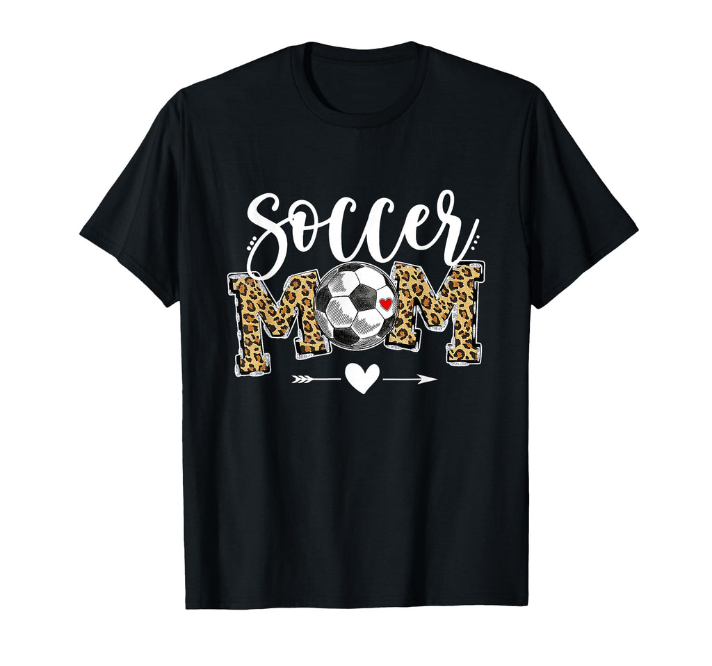 Soccer Mom Leopard Funny Soccer Mom T-Shirt - Custom Art Print Unisex - T-Shirt, Sweatshirt, Hoodie