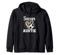 Soccer Aunt Leopard Heart Soccer Fan T-Shirt - Unique Graphic Men Women - T-Shirt, Sweatshirt, Hoodie