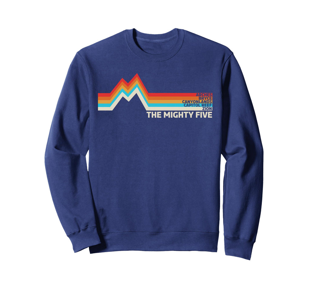 Utahs Mighty Five National Parks Sweatshirt - Novelty Apparel Unisex - T-Shirt, Sweatshirt, Hoodie