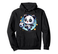 Soccer Player Panda Kicking Soccer Ball Hoodie - Trendy Graphic Men Women - T-Shirt, Sweatshirt, Hoodie