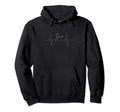 Soccer Ball Heartbeat Soccer Hoodie - Casual Everyday Wear Men Women - T-Shirt, Sweatshirt, Hoodie
