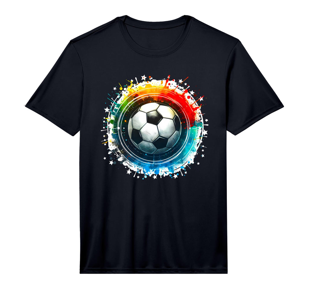 Soccer Soccer Ball Soccer Performance T-Shirt - Custom Art Print Men Women - T-Shirt, Sweatshirt, Hoodie