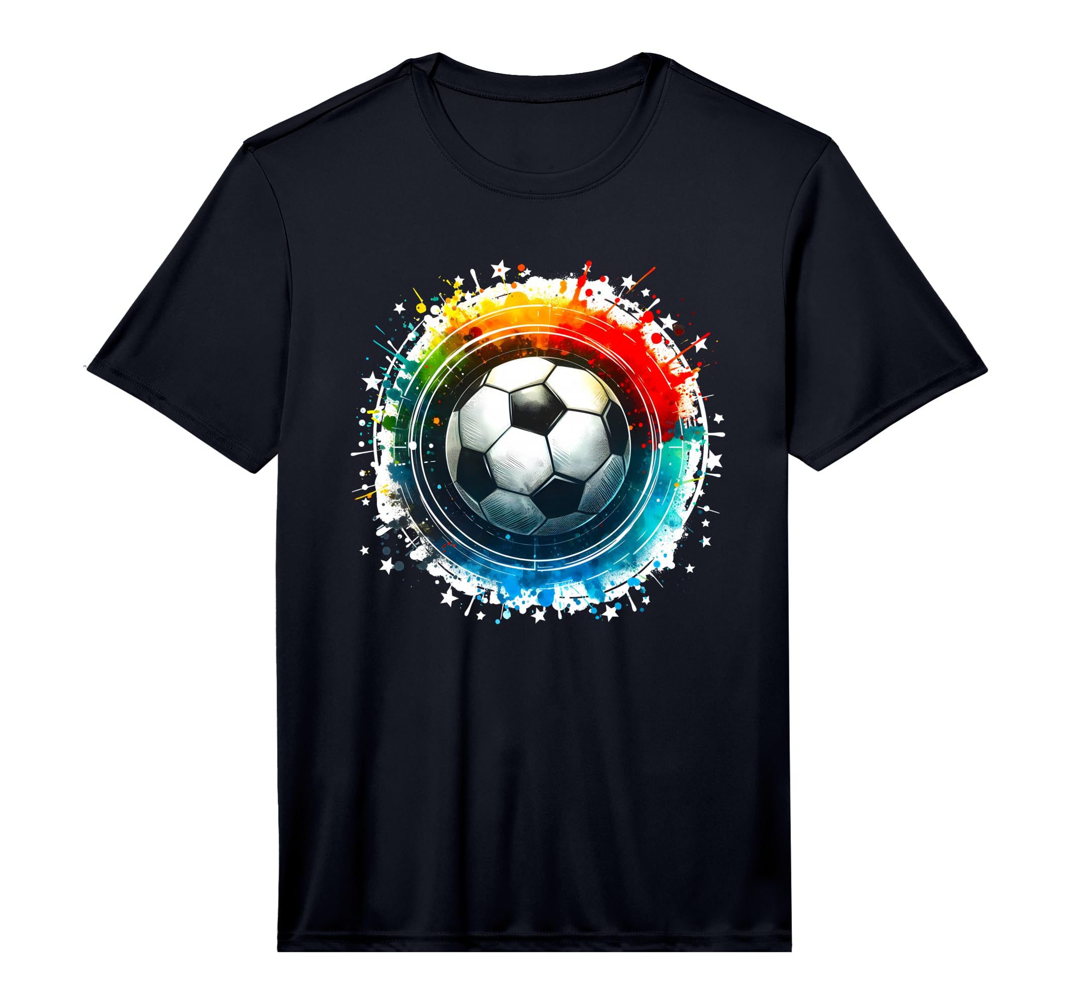 Soccer Soccer Ball Soccer Performance T-Shirt - Custom Art Print Men Women - T-Shirt, Sweatshirt, Hoodie
