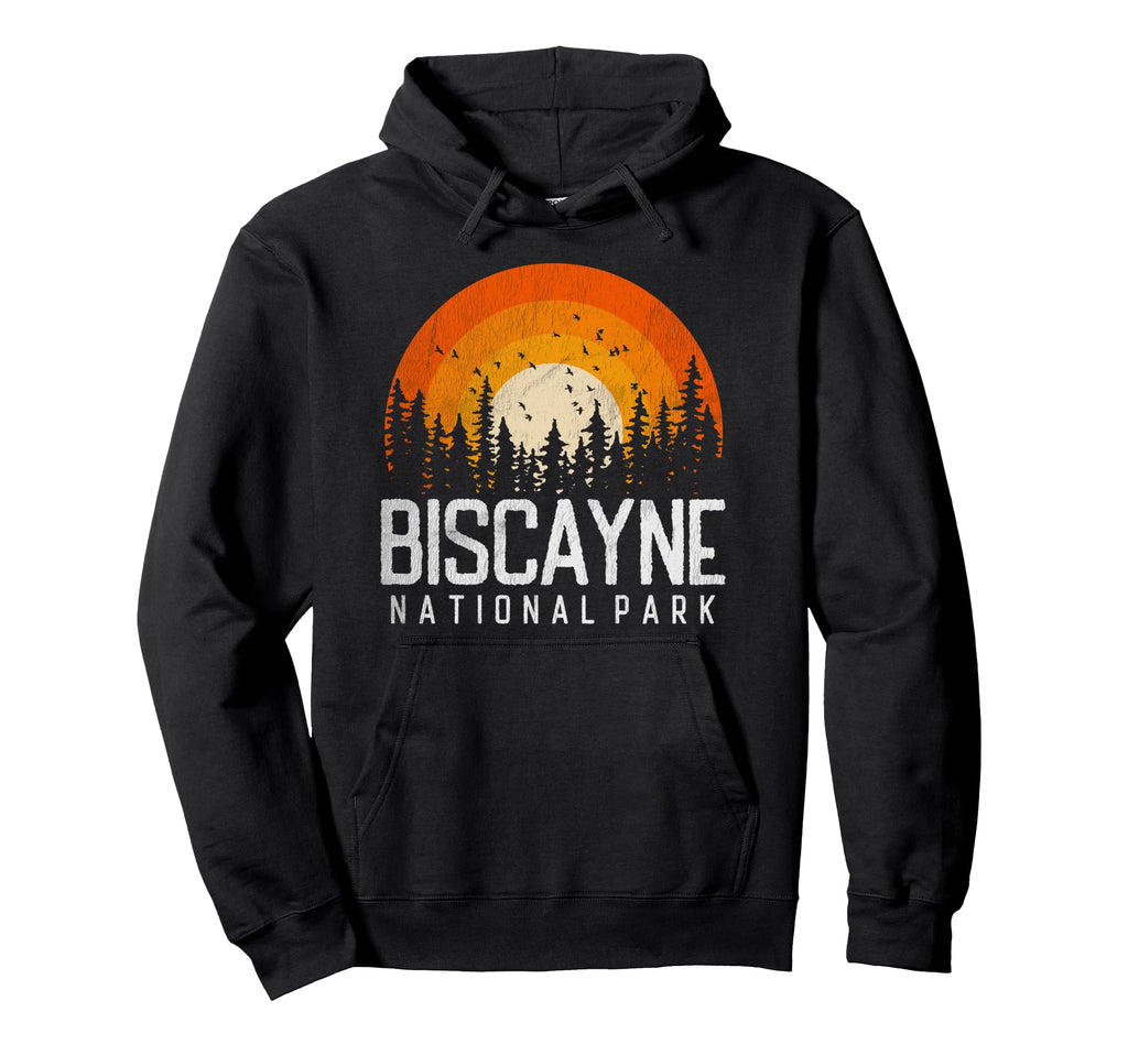 Biscayne National Park 70S 80S Hoodie - Fun Novelty Design for Adults - T-Shirt, Sweatshirt, Hoodie