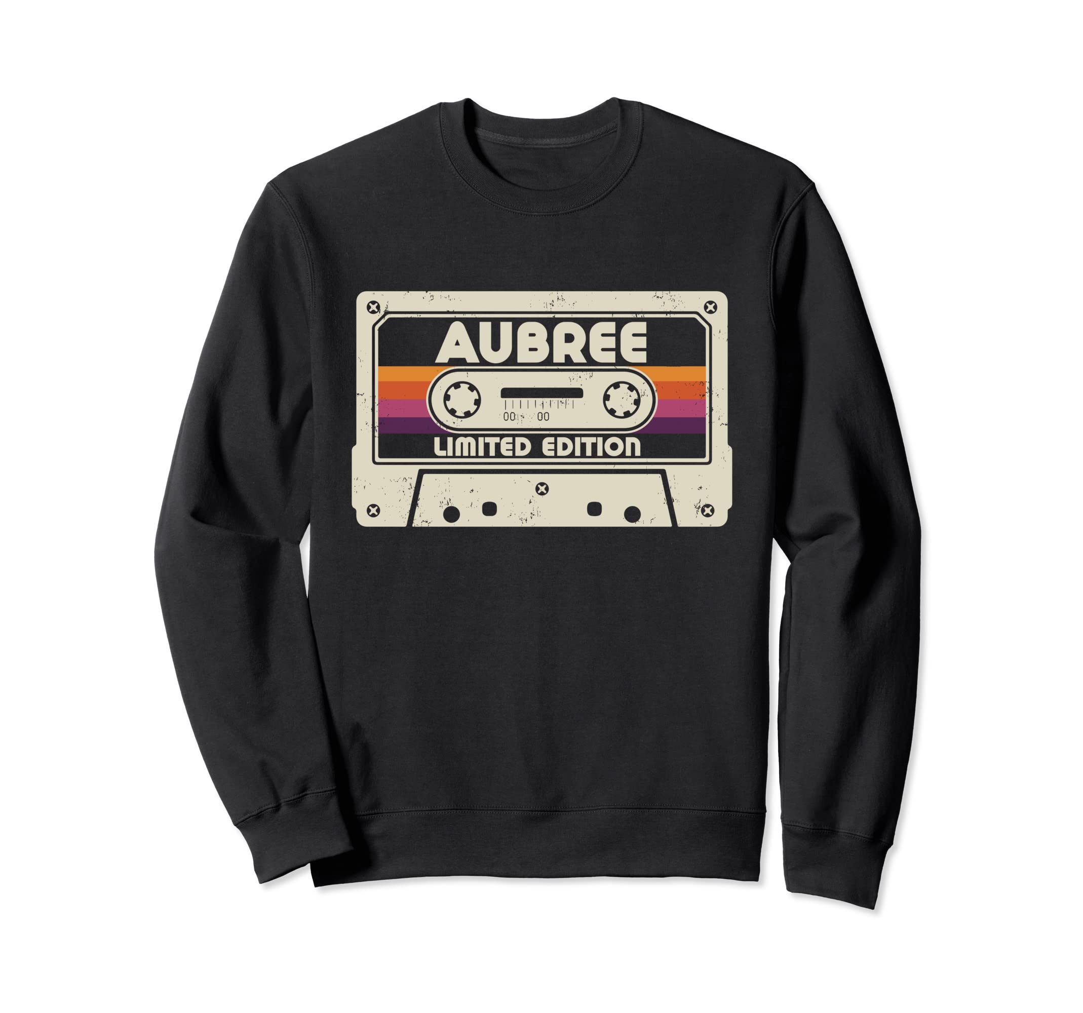Aubree First Name Cassette Tape Sweatshirt - Custom Art Print Unisex - T-Shirt, Sweatshirt, Hoodie