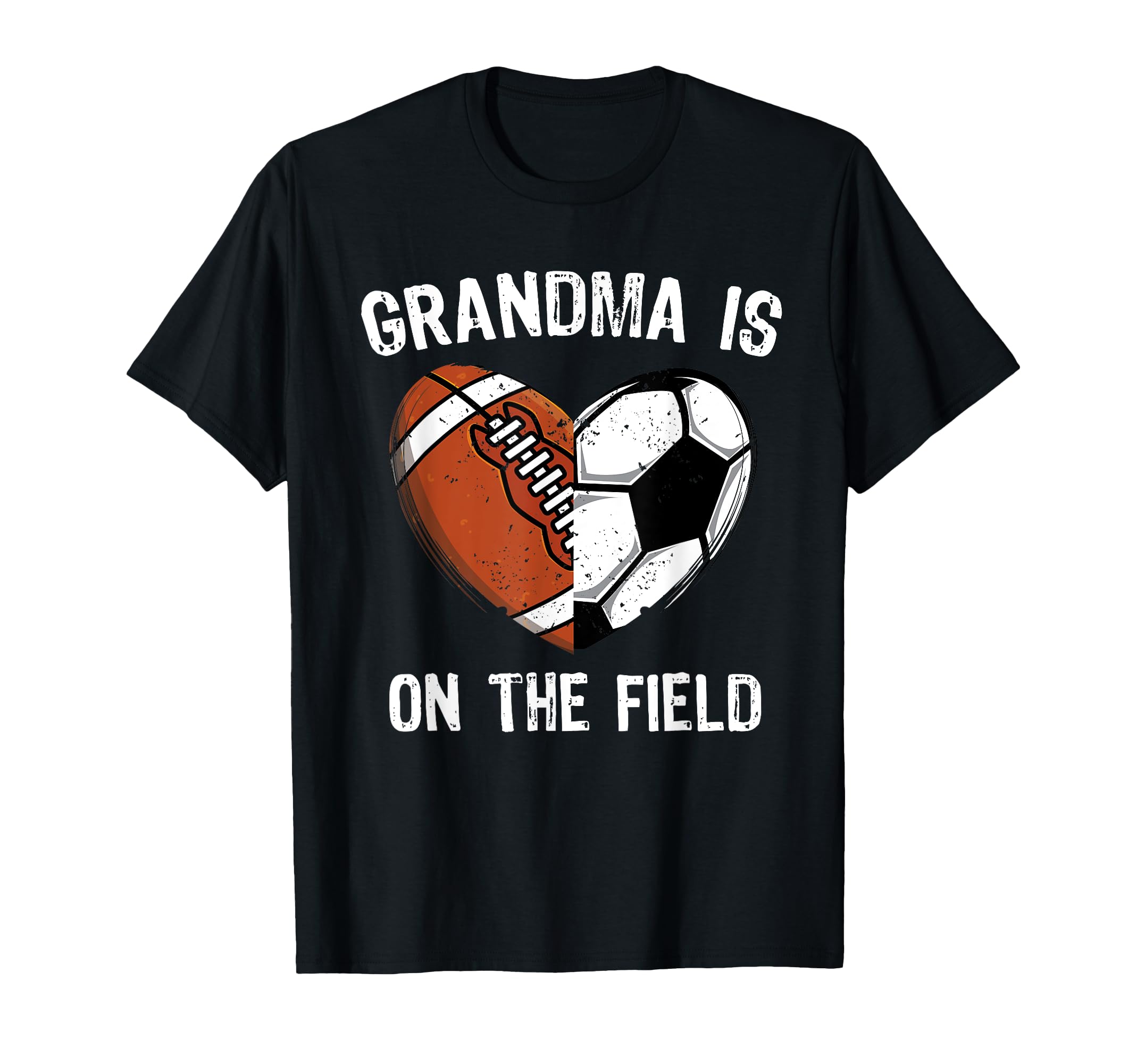 Soccer Grandma Football Heart T-Shirt - Fun Novelty Design Men Women - T-Shirt, Sweatshirt, Hoodie