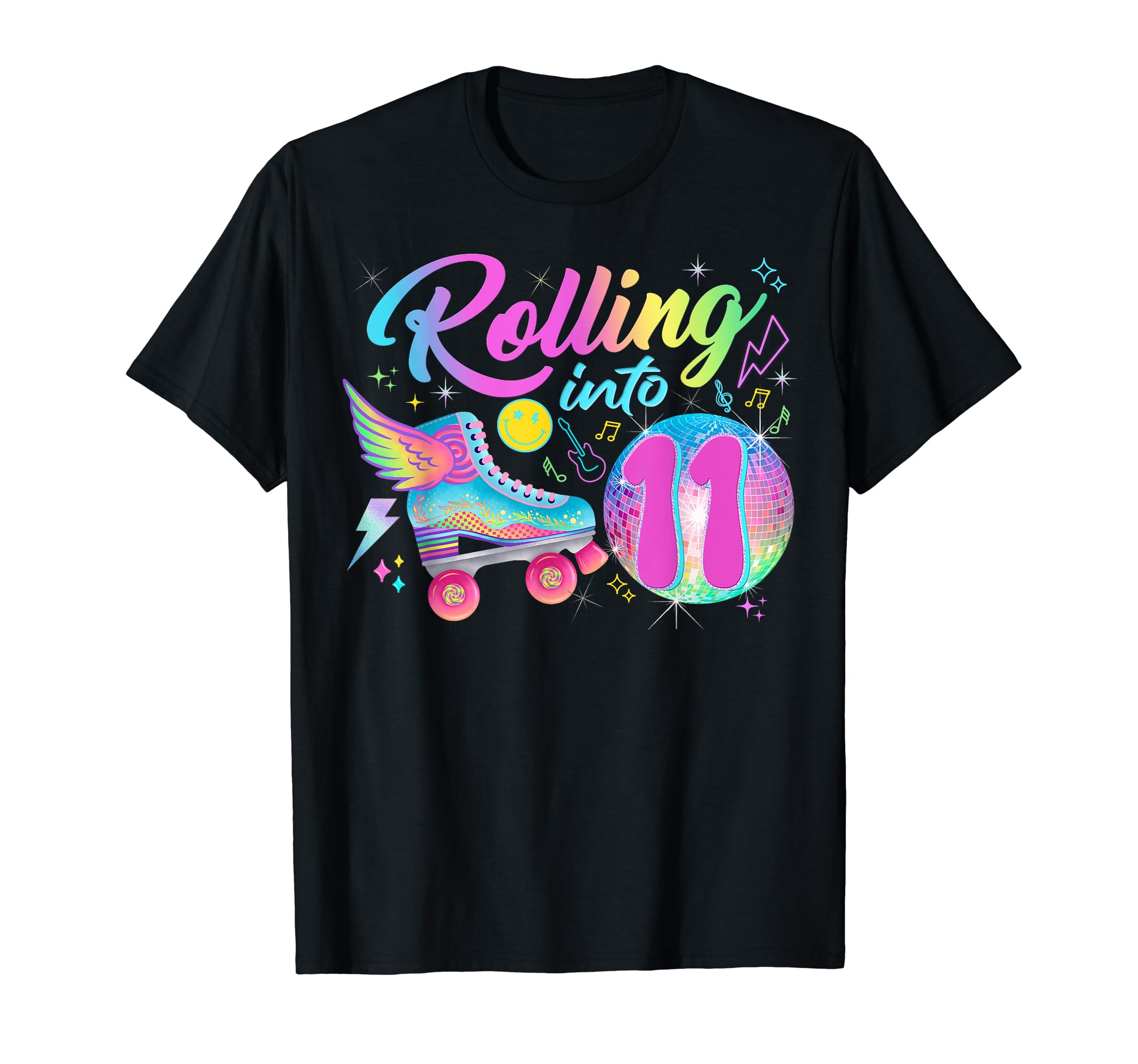 Roller Skates Birthday Disco Ball T-Shirt - Casual Everyday Wear Men Women - T-Shirt, Sweatshirt, Hoodie