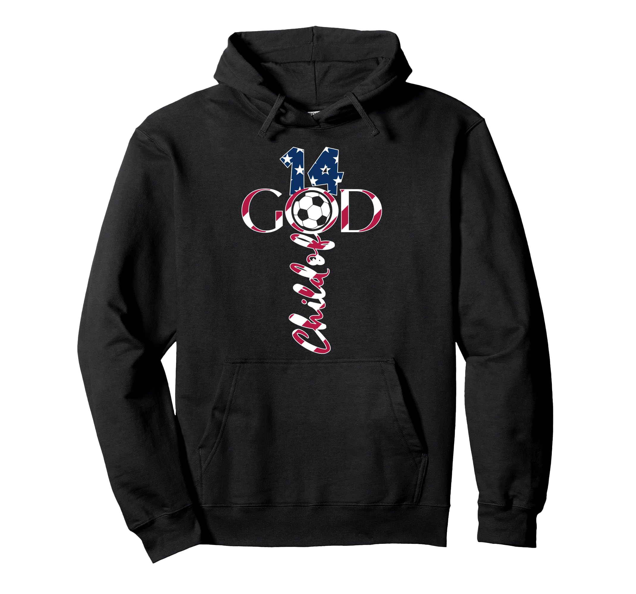 Jesus 14 Years Child God Soccer 14Th Hoodie - Novelty Apparel Men Women - T-Shirt, Sweatshirt, Hoodie
