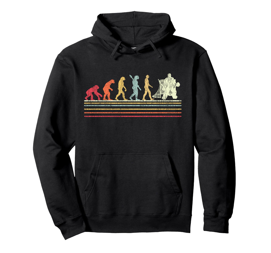 Ice Hockey Goalie Goalkeeper Evolution Hoodie - Unique Graphic Unisex - T-Shirt, Sweatshirt, Hoodie