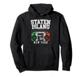 Staten Island New York Nyc Boombox Hoodie - Minimalist Print for Adults - T-Shirt, Sweatshirt, Hoodie