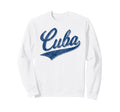 Cuba Flag Baseball Sport Swoosh Sweatshirt - Graphic Print for Adults - T-Shirt, Sweatshirt, Hoodie
