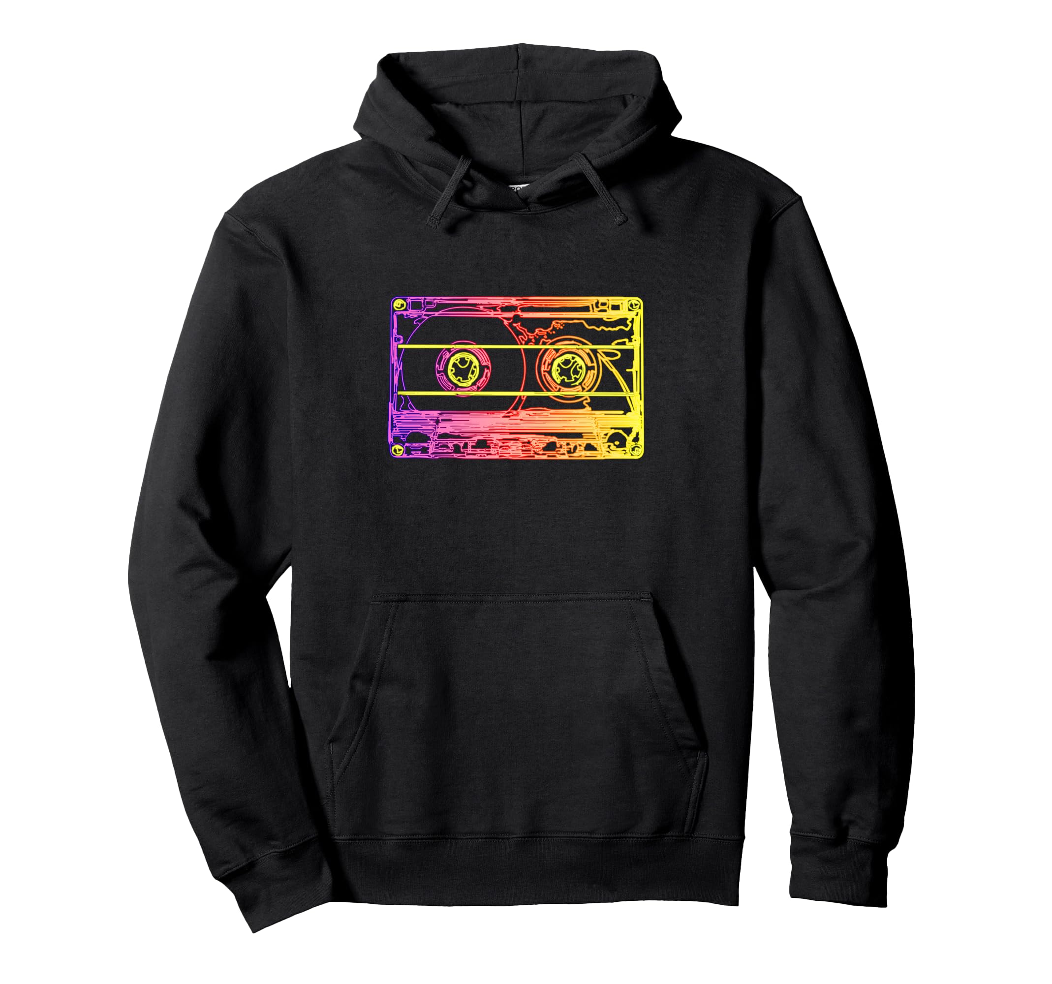 Cassette Tape 80S Hoodie - Graphic Print Unisex - T-Shirt, Sweatshirt, Hoodie