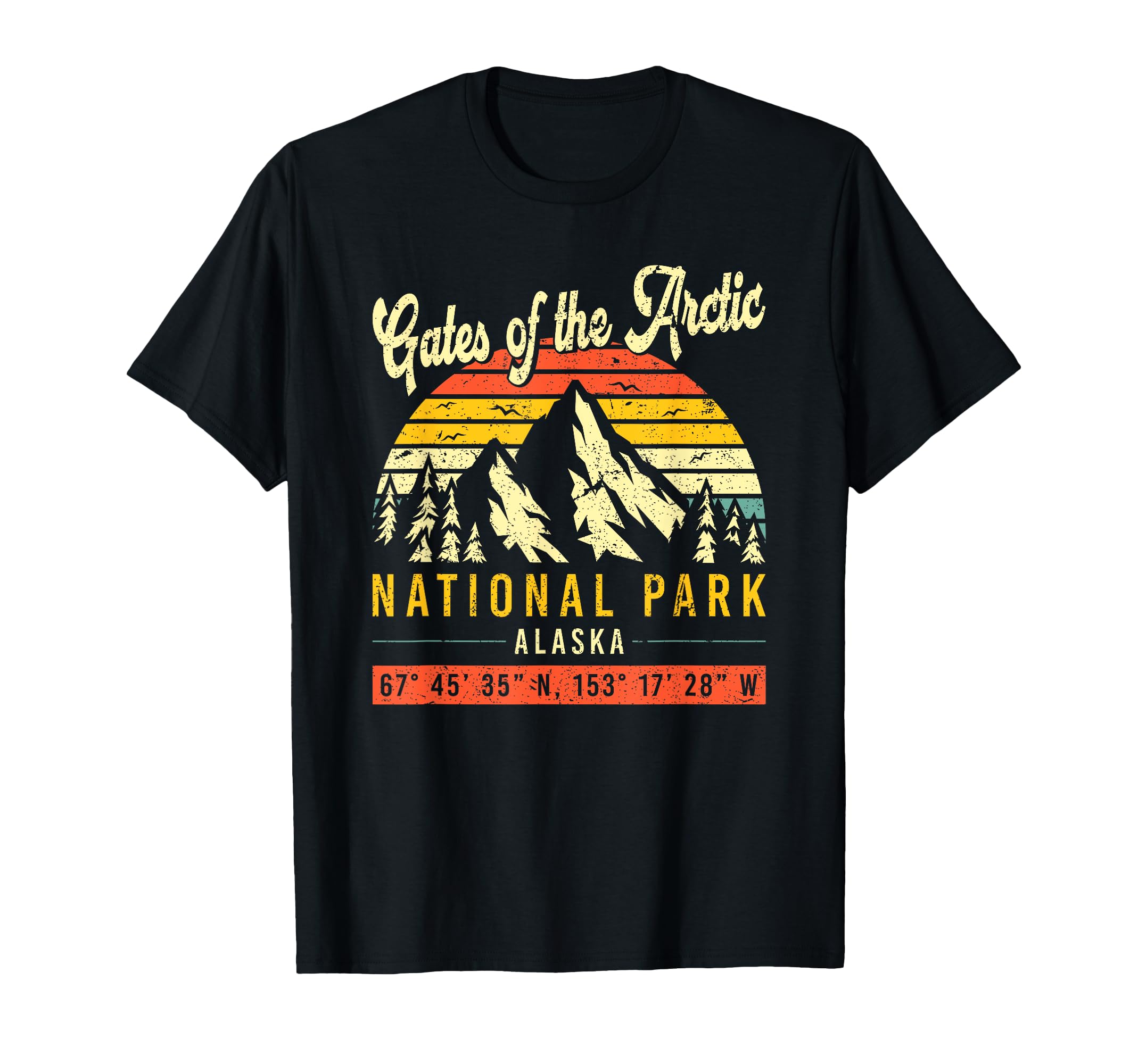 Gates Arctic Alaska National Park T-Shirt - Minimalist Print for Adults - T-Shirt, Sweatshirt, Hoodie