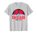 Chicago Skyline Soccer Fc Futbol T-Shirt - Aesthetic Graphic for Adults - T-Shirt, Sweatshirt, Hoodie
