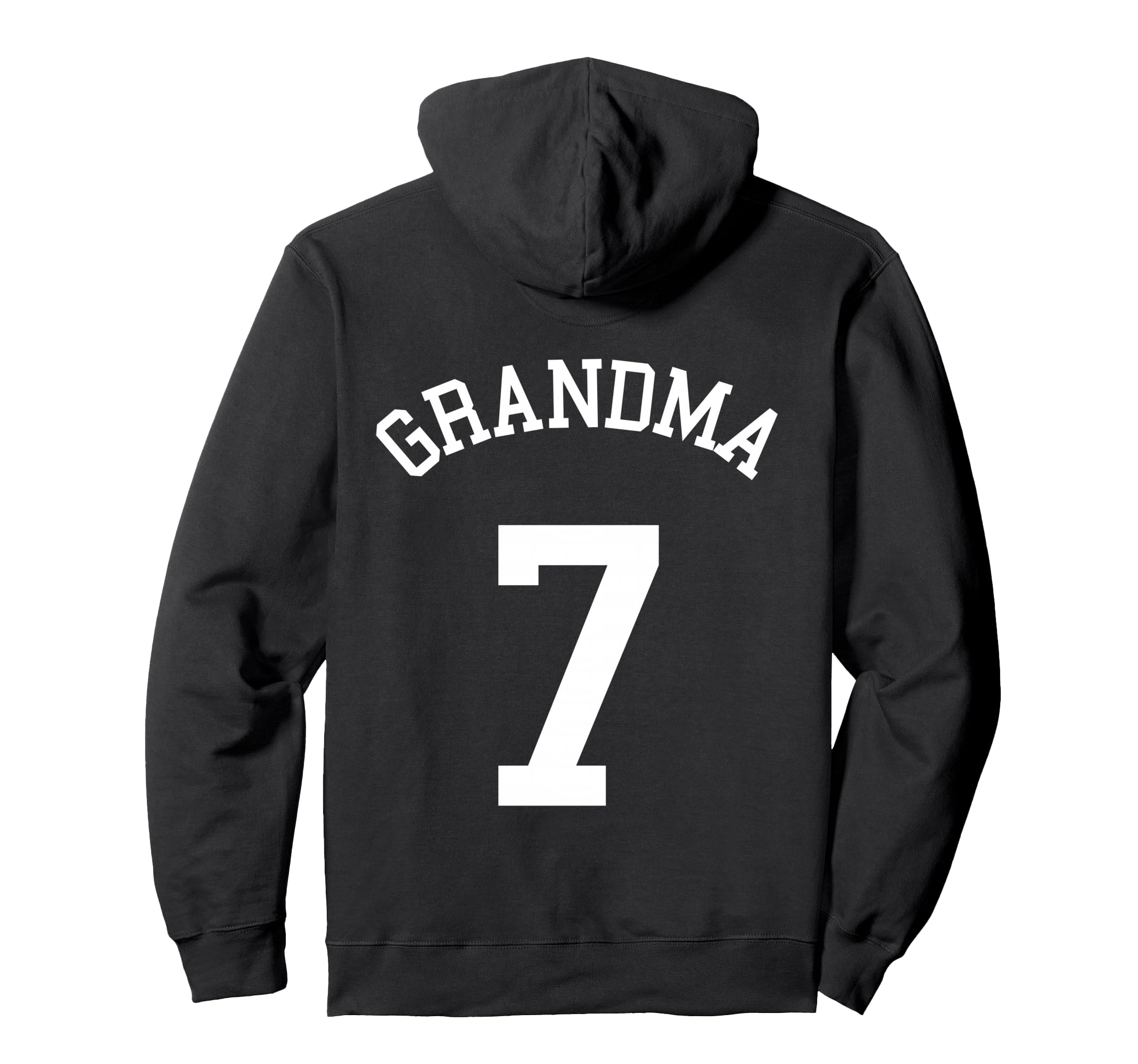Grandma No 7 Football Gran Soccer Hoodie - Fun Novelty Design for Adults - T-Shirt, Sweatshirt, Hoodie