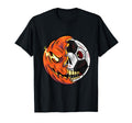Soccer Ball Pumpkin Skull Halloween T-Shirt - Fun Novelty Design Unisex - T-Shirt, Sweatshirt, Hoodie