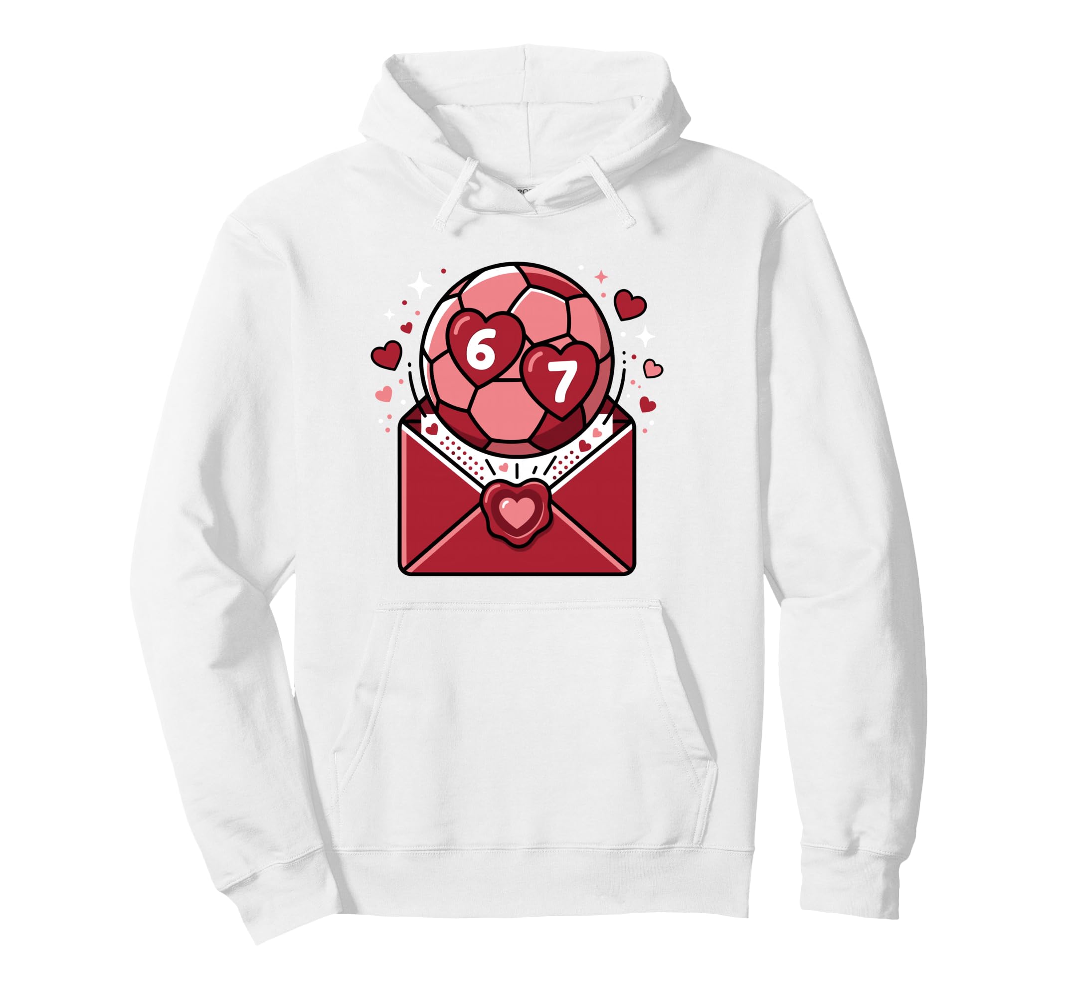 Valentine Soccer Game Love Football Card Hoodie - Novelty Apparel Unisex - T-Shirt, Sweatshirt, Hoodie
