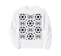 Groovy Soccer Coquette Bow Soccer Sweatshirt - Minimalist Print for Adults - T-Shirt, Sweatshirt, Hoodie