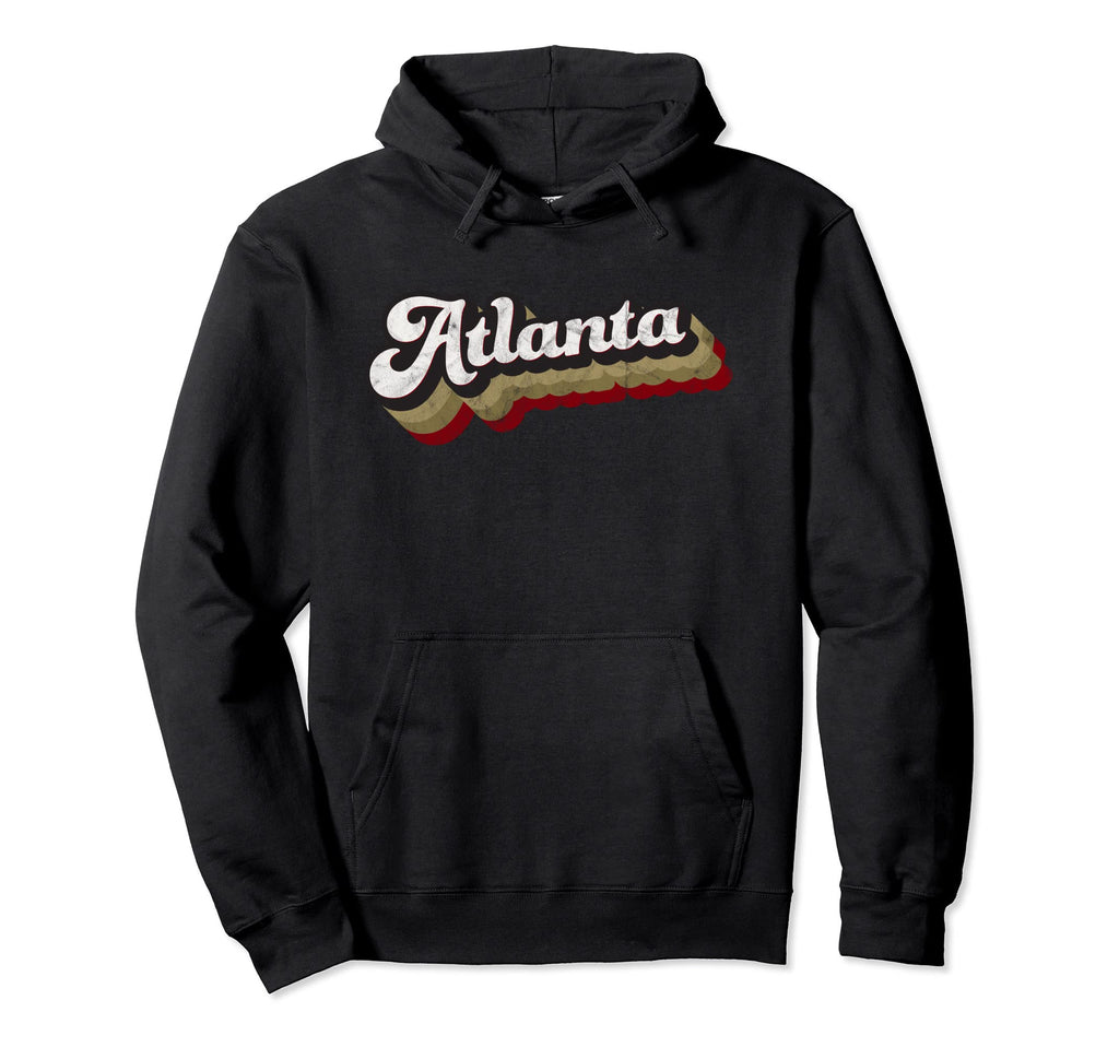 Atlanta Soccer Distressed Baseball Hoodie - Novelty Apparel Men Women - T-Shirt, Sweatshirt, Hoodie