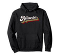 Atlanta Soccer Distressed Baseball Hoodie - Novelty Apparel Men Women - T-Shirt, Sweatshirt, Hoodie