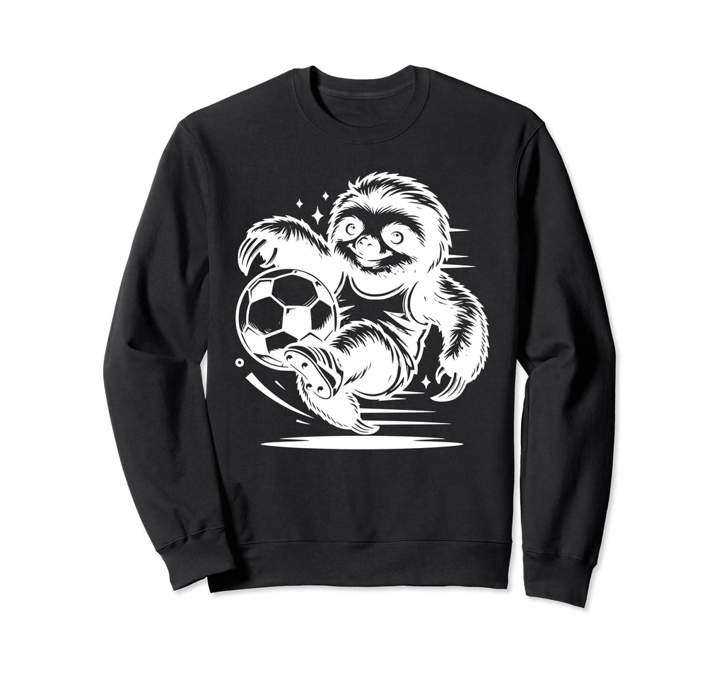 Sloth Soccer Silhouette Funny Sweatshirt - Custom Art Print for Adults - T-Shirt, Sweatshirt, Hoodie