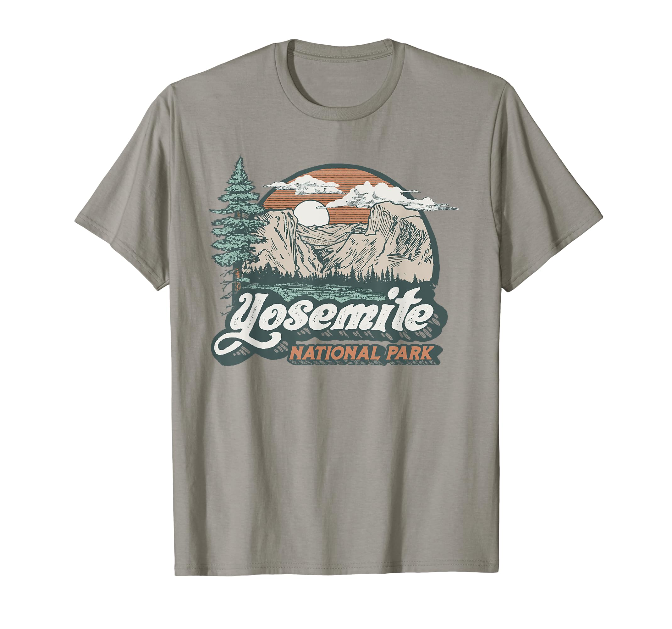 Yosemite National Park Eighties 80S T-Shirt - Unique Graphic Men Women - T-Shirt, Sweatshirt, Hoodie
