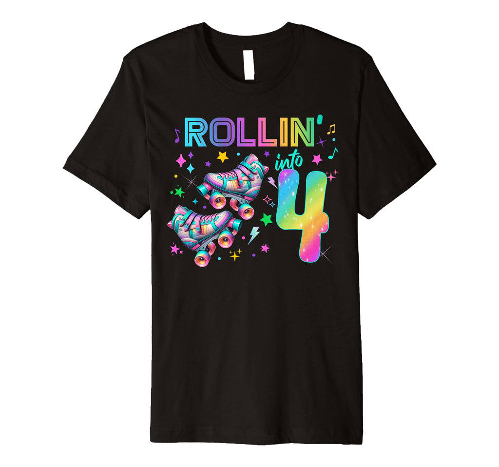 Roller Skates Birthday Outfit T-Shirt - Aesthetic Graphic Men Women - T-Shirt, Sweatshirt, Hoodie
