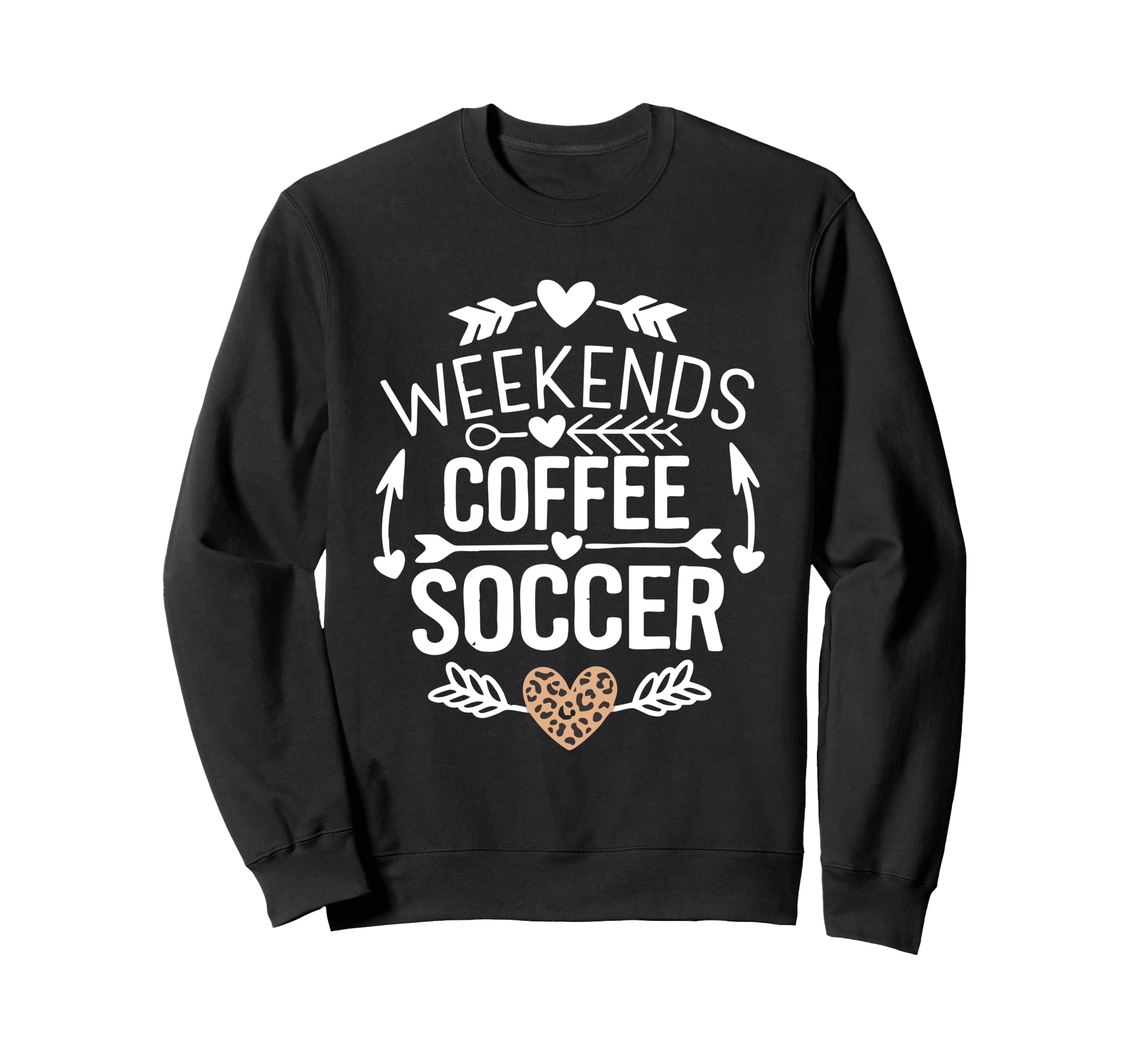 Weekends Coffee And Soccer Mom Sweatshirt - Minimalist Print Men Women - T-Shirt, Sweatshirt, Hoodie