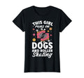 Runs Dogs And Roller Skating T-Shirt - Custom Art Print for Adults - T-Shirt, Sweatshirt, Hoodie