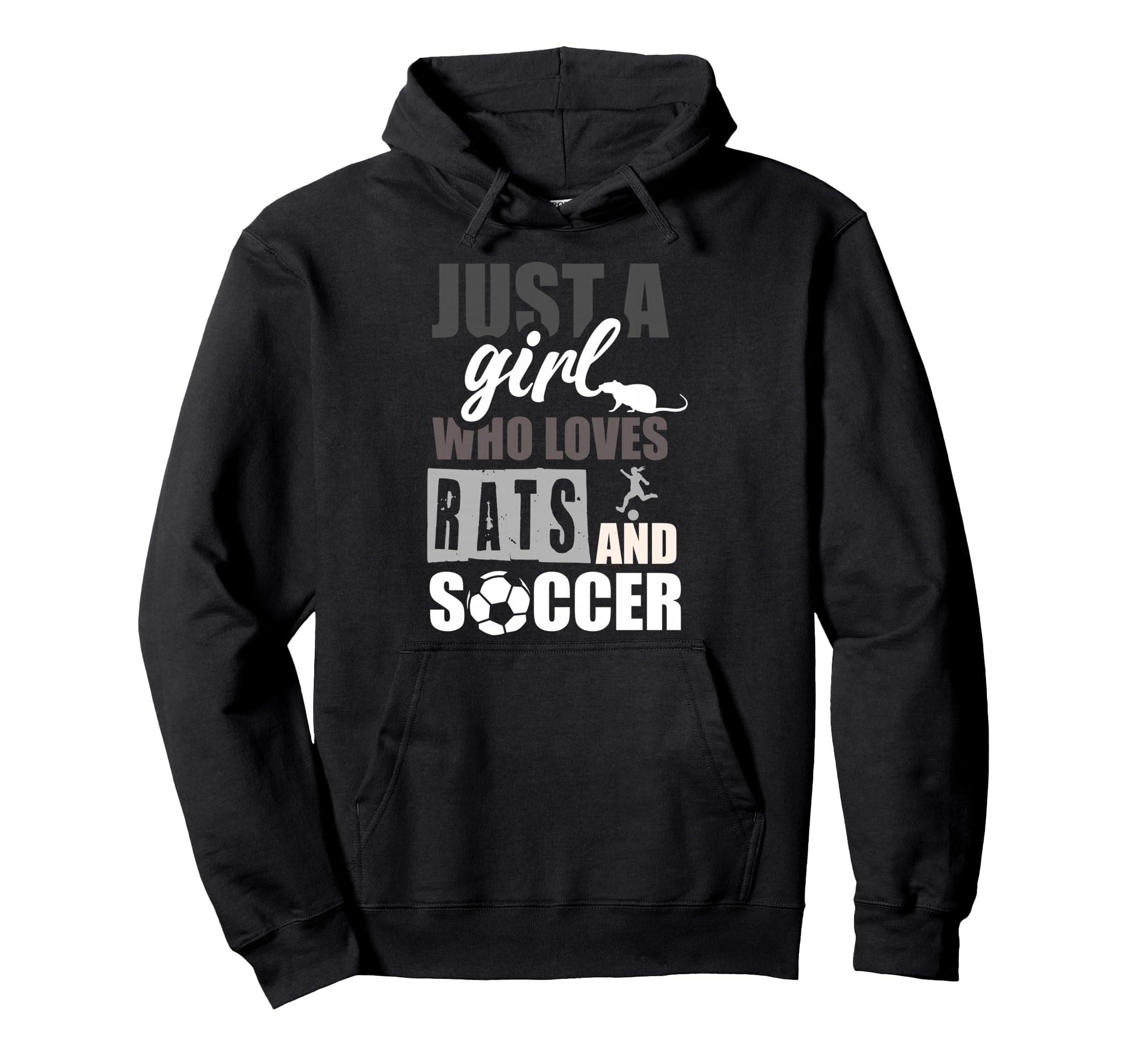 Just Who Loves Rats And Soccer Sushi Rat Hoodie - Novelty Apparel Unisex - T-Shirt, Sweatshirt, Hoodie