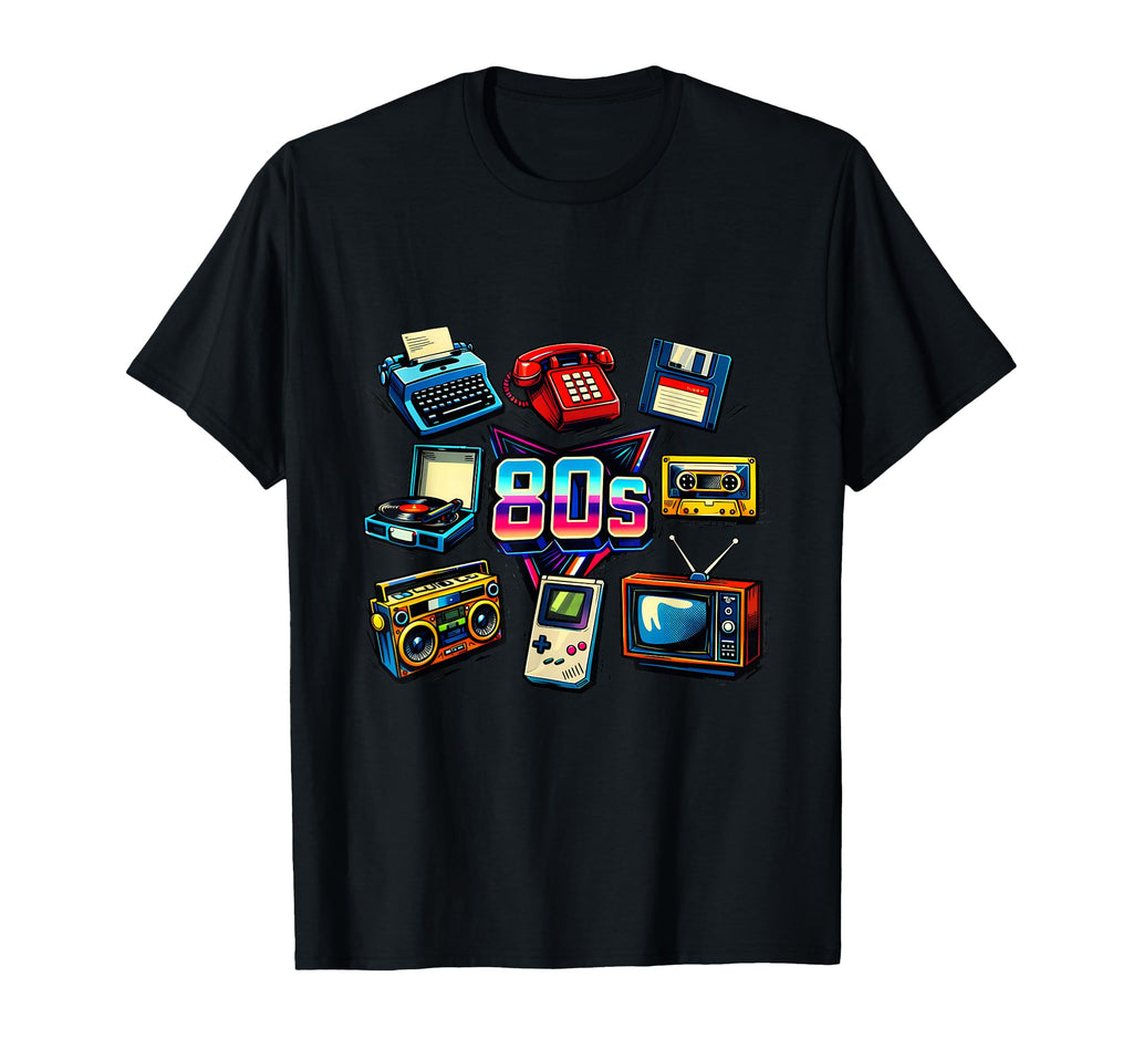 80S Technology Nostalgia Fun T-Shirt - Minimalist Print for Adults - T-Shirt, Sweatshirt, Hoodie