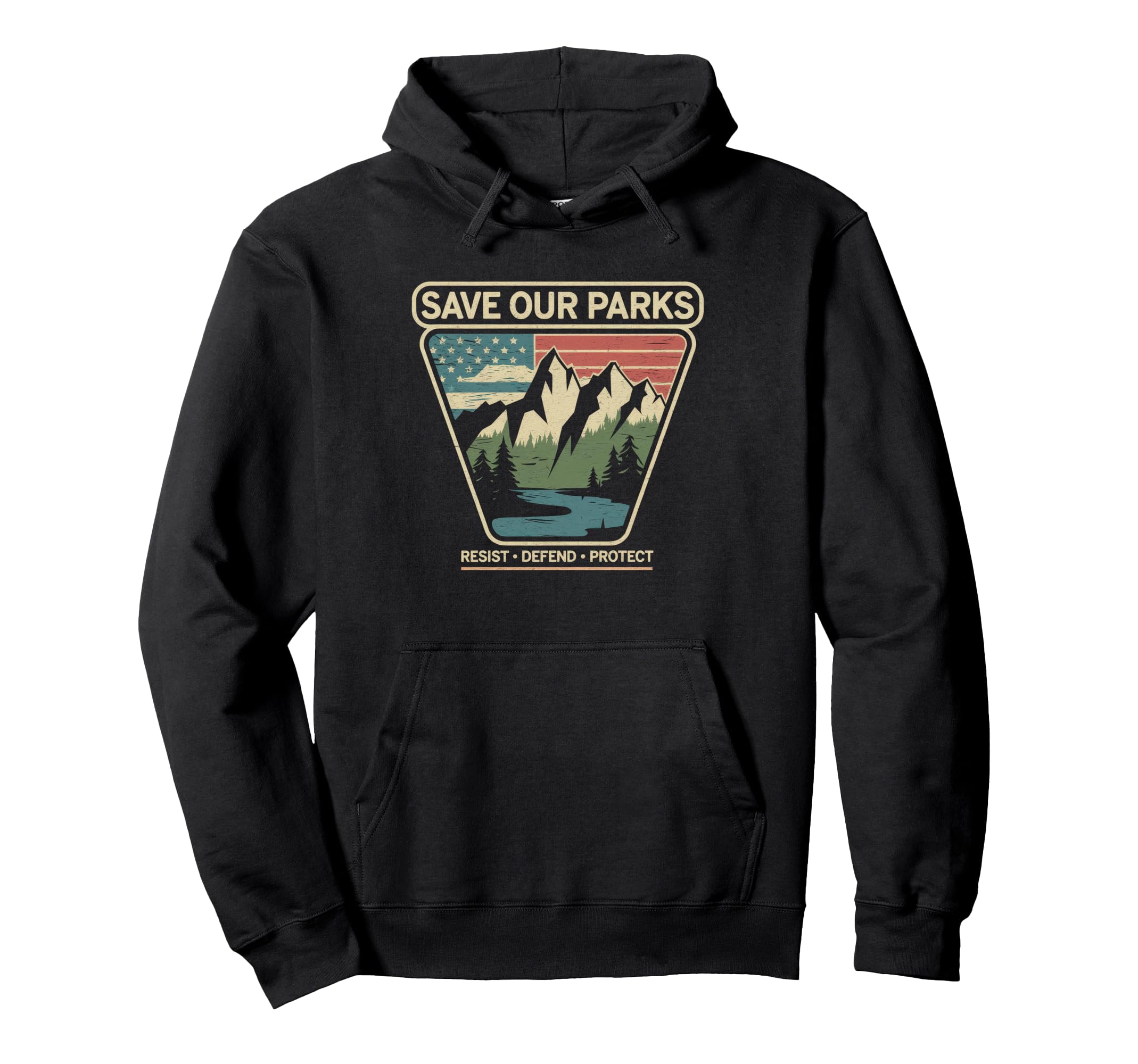 Save Our Parks Protect National Park Hoodie - Novelty Apparel for Adults - T-Shirt, Sweatshirt, Hoodie
