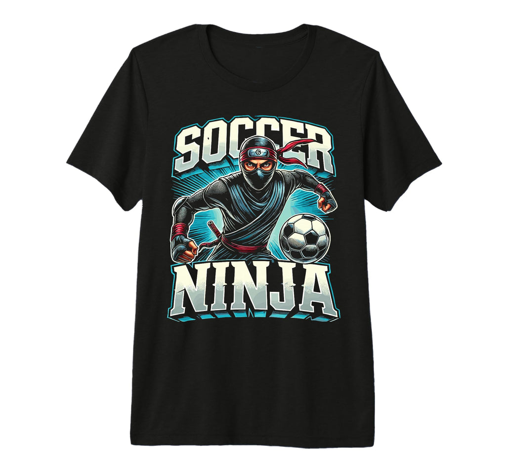 Soccer Ninja Tri Blend T-Shirt - Unique Graphic for Adults - T-Shirt, Sweatshirt, Hoodie