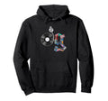 Old School Og Hip Hop Head Vinyl Hoodie - Casual Everyday Wear for Adults - T-Shirt, Sweatshirt, Hoodie